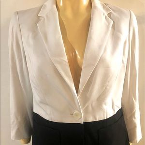 The Limited black and white color block blazer